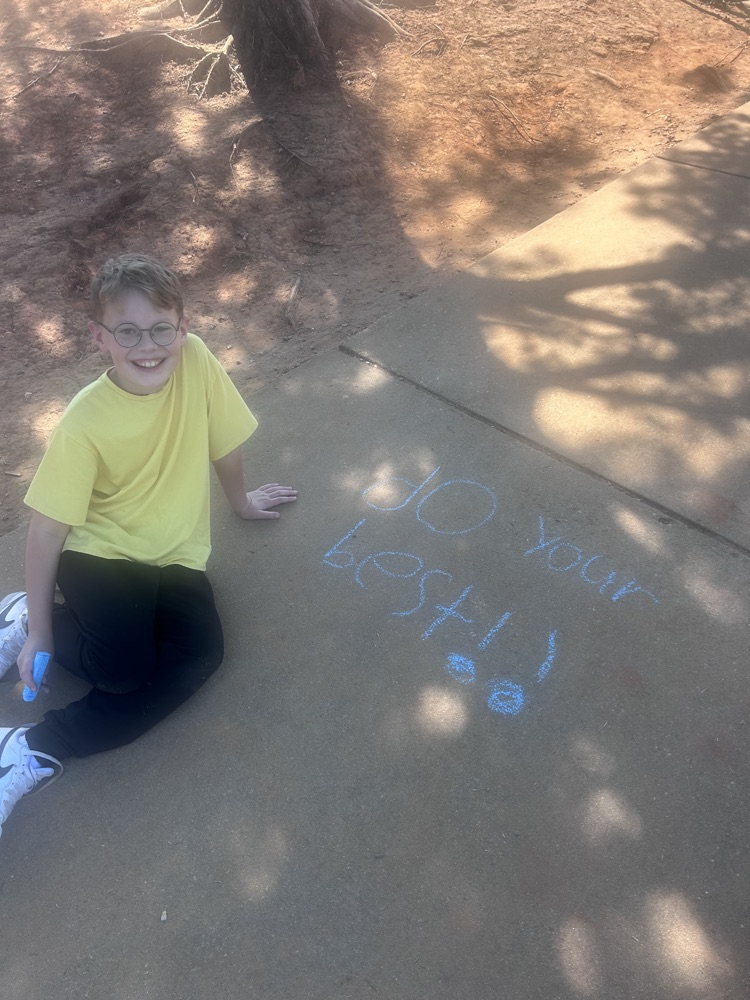 chalk drawings on the sidewalk 