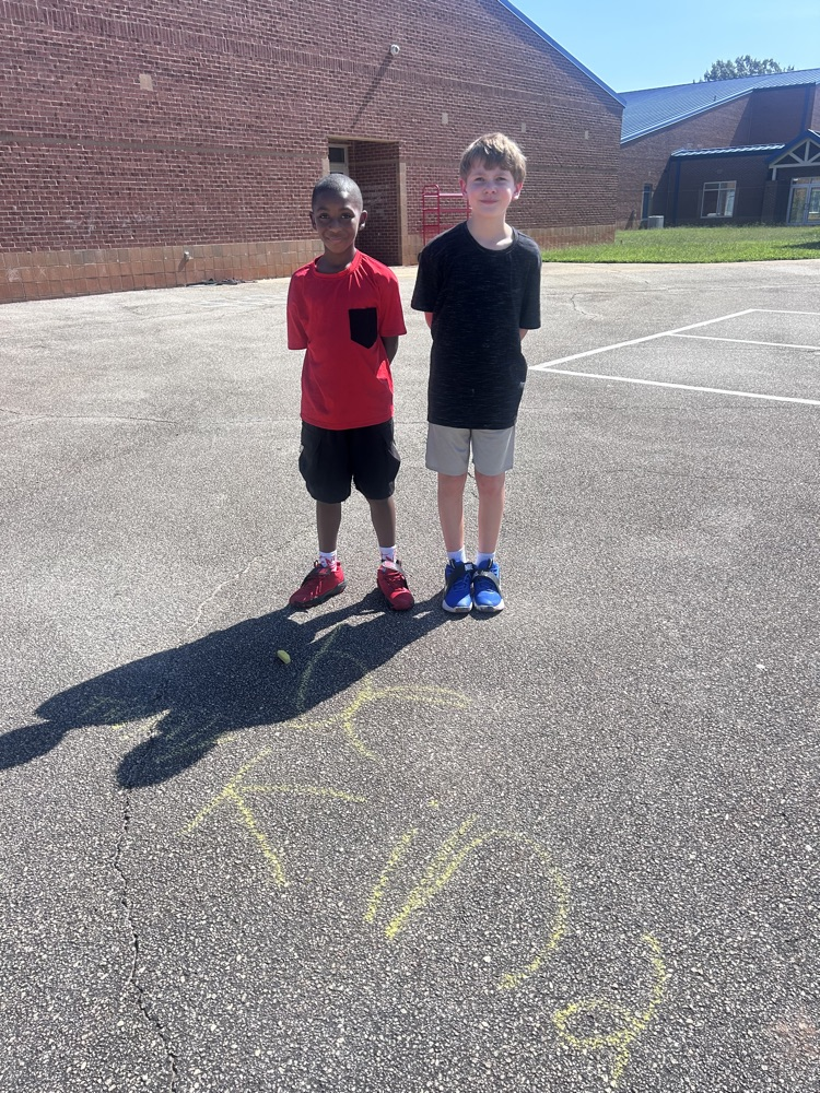 chalk drawings on the sidewalk 