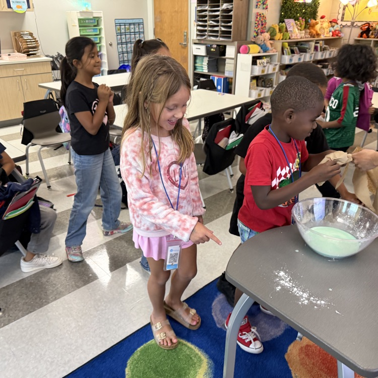 Students in Mrs. Rosillo’s class experiment to learn about state of matter.