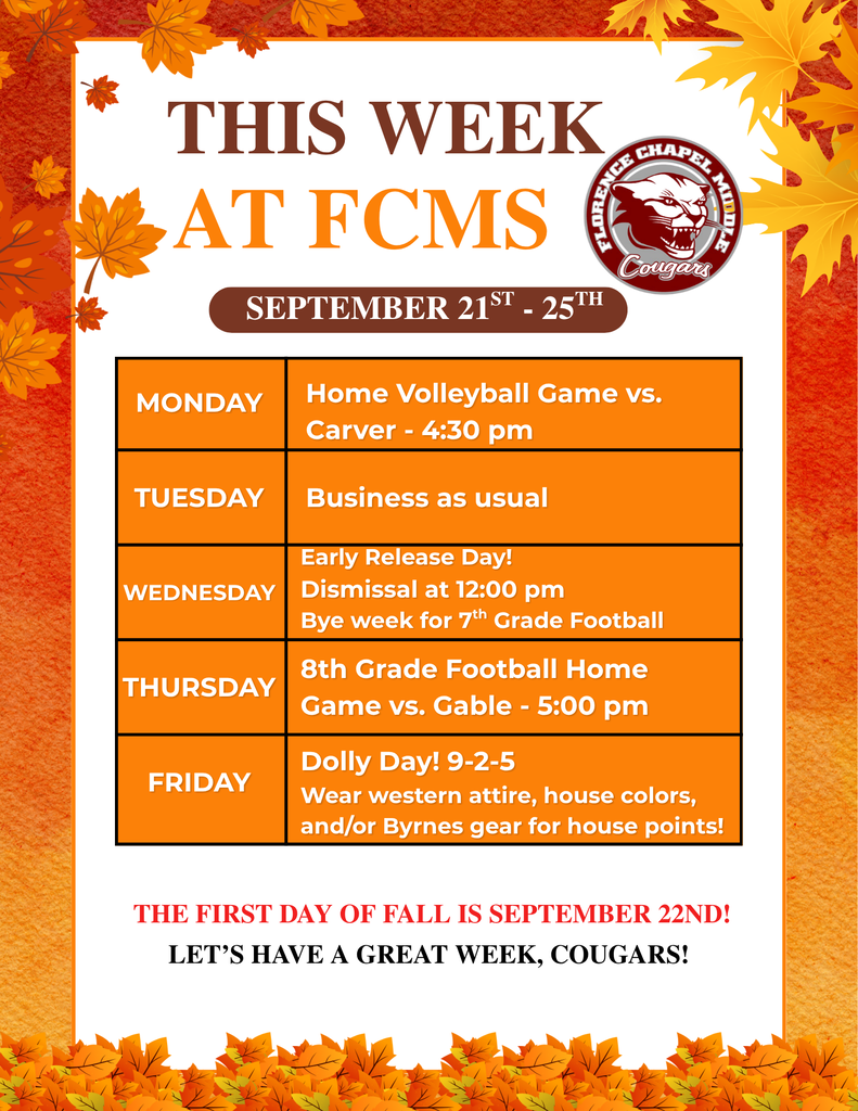event schedule