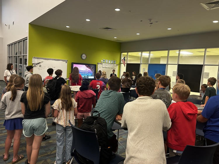 students in the library