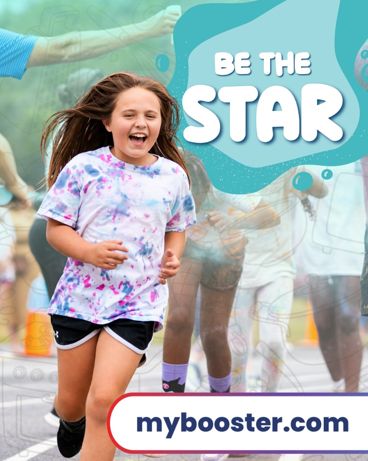 student running at a fun run event 