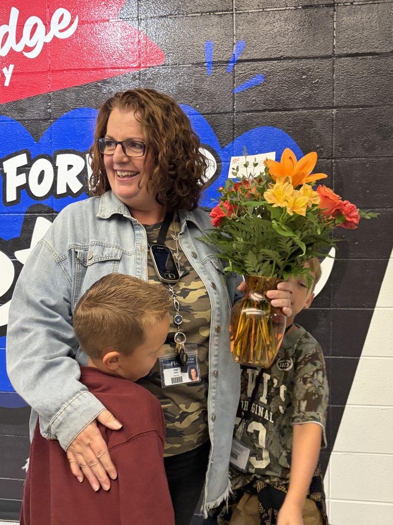 Angie Wells and students