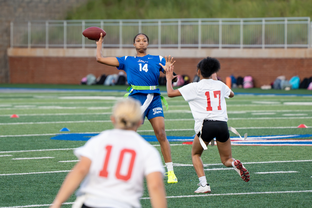 girls flag football game