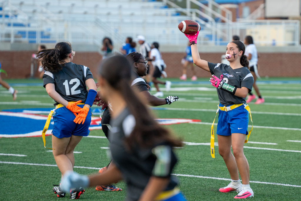 girls flag football game