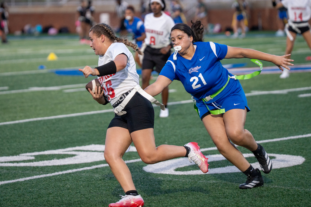 girls flag football game