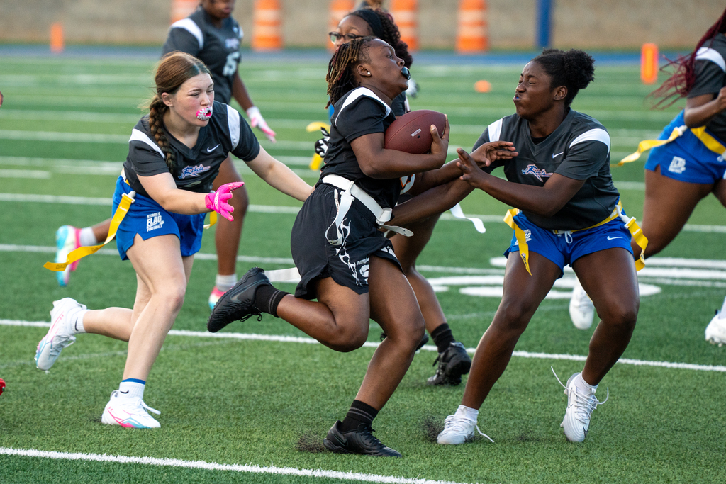 girls flag football game
