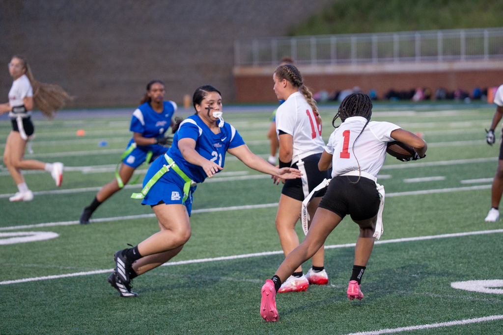 girls flag football game
