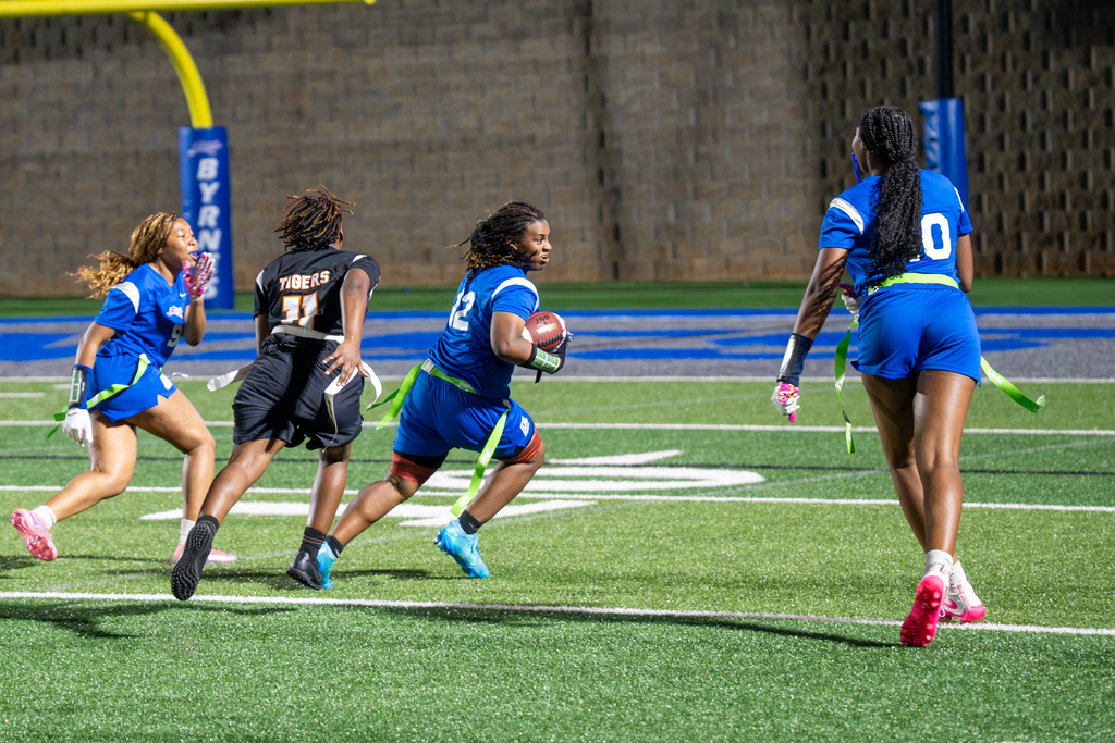 girls flag football game