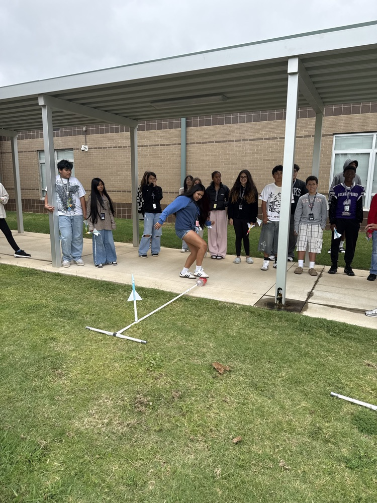 students outside
