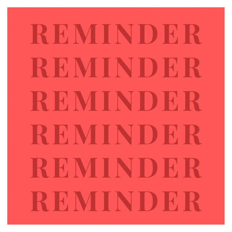 reminder graphic