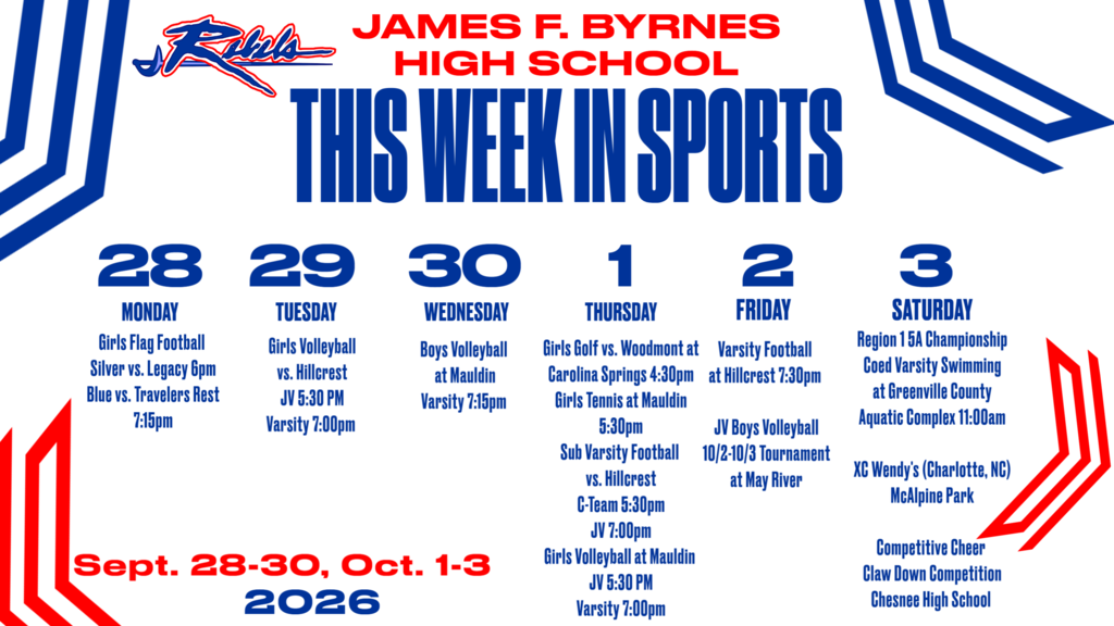 weekly athletics calendar (info in post body)