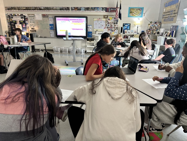 students working 