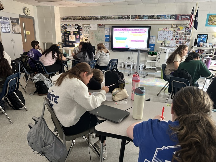 students working 