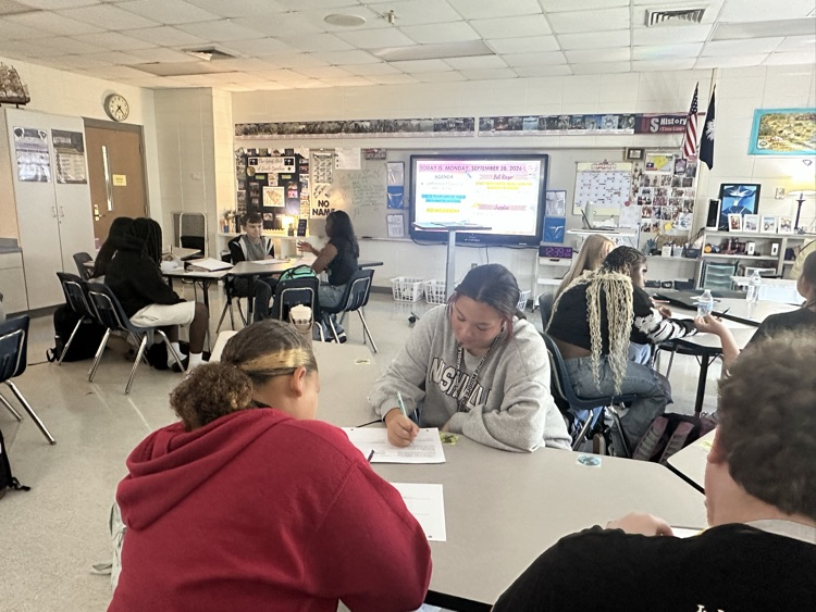 students working 