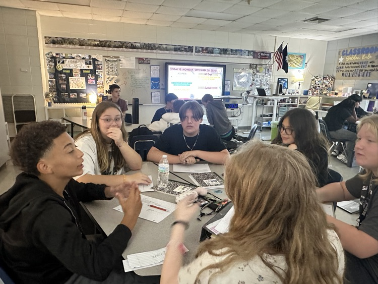students working 