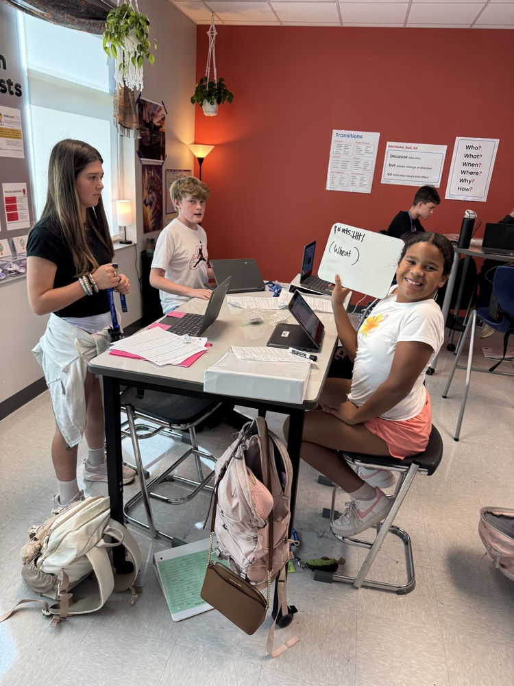 kids reviewing for a test