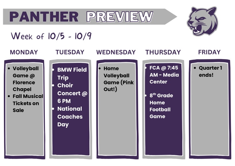 week at a glance