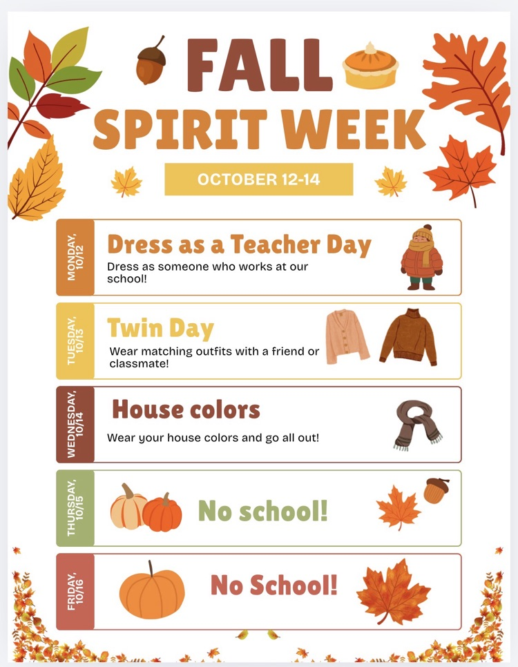 spirit week poster