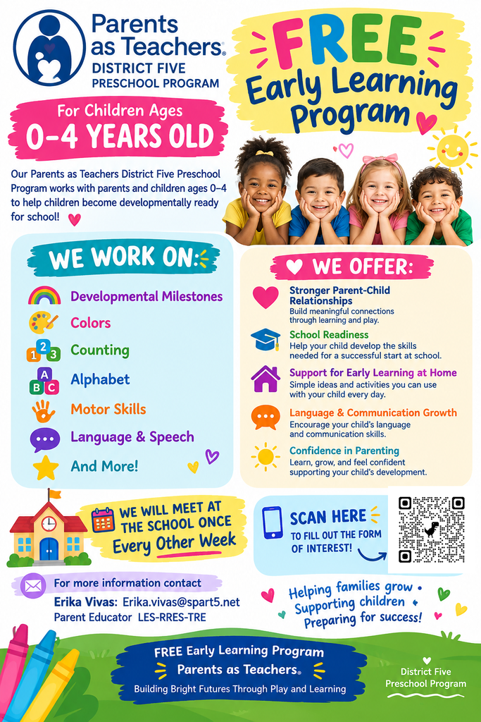 This is a flyer for the Free Early Learning Program at TRE.