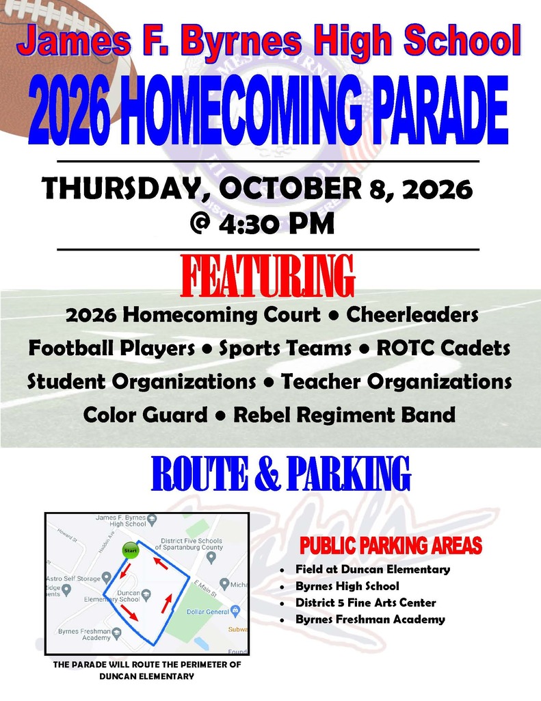 byrnes homecoming parade information