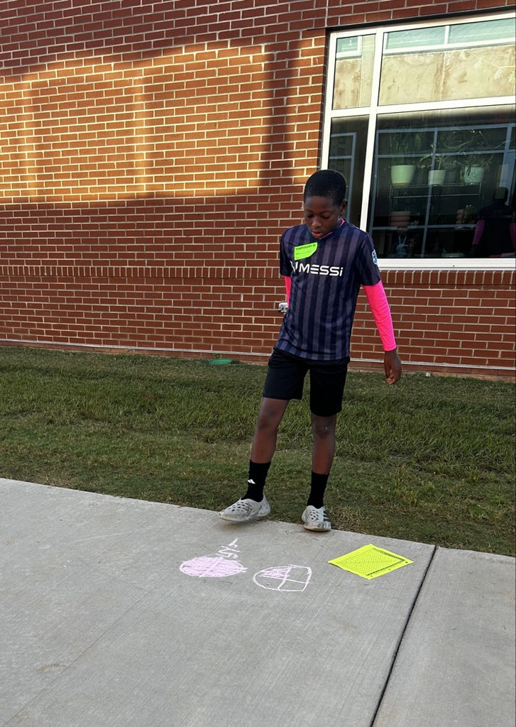 kids with chalk doing math