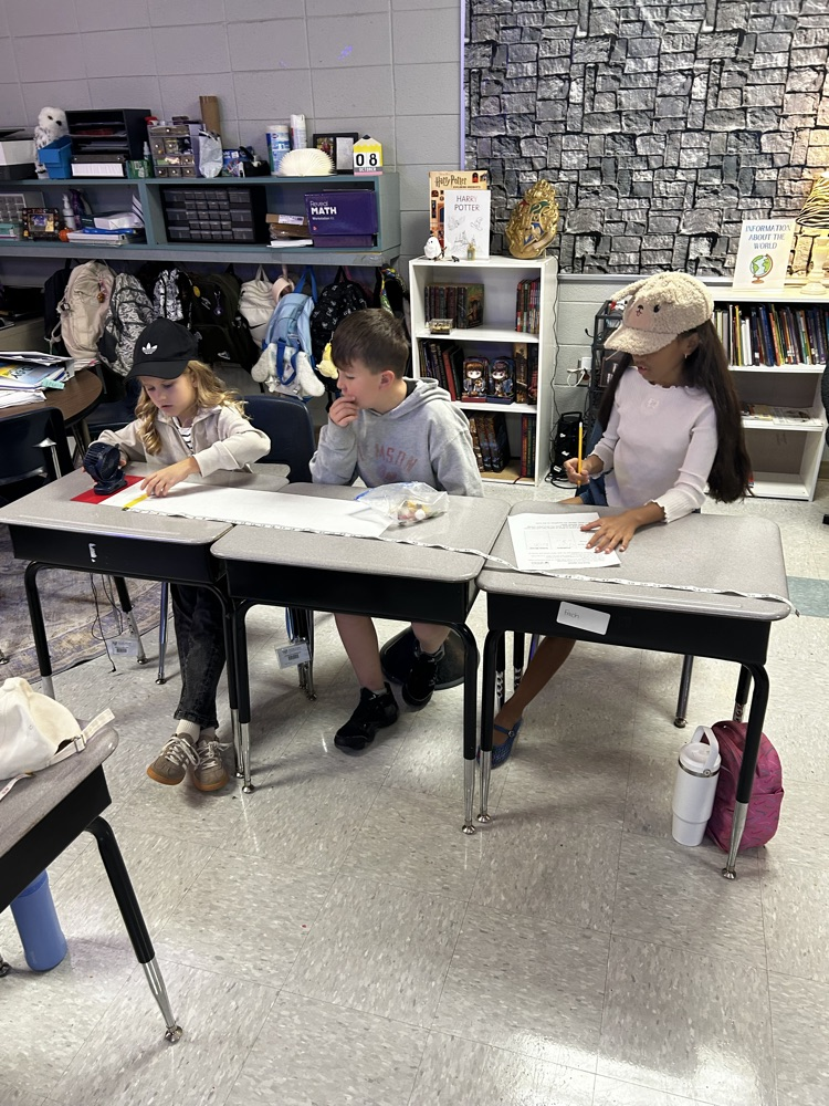 students working in classroom