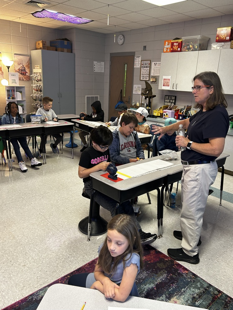 students working in classroom