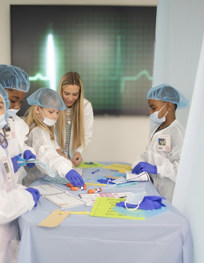 students in surgery classroom