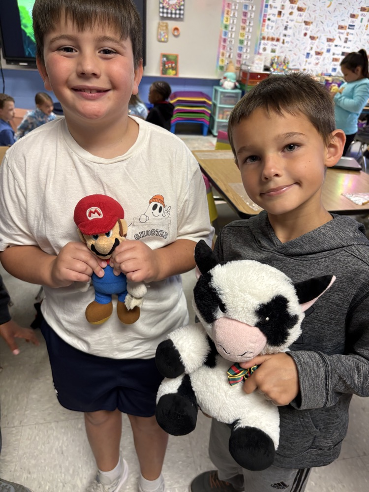 students with stuffies