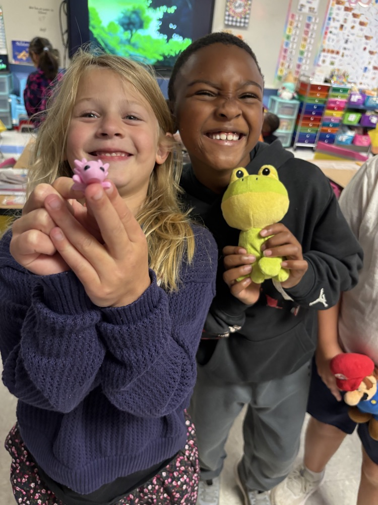 students with stuffies