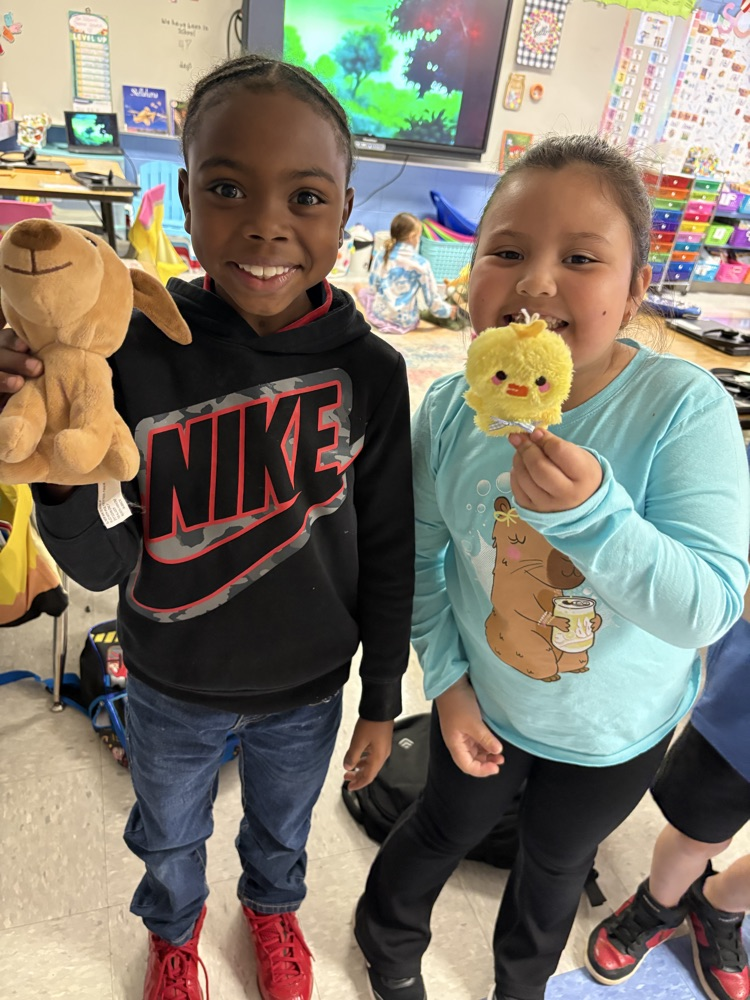 students with stuffies