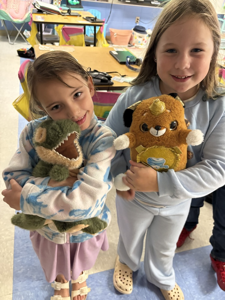 students with stuffies