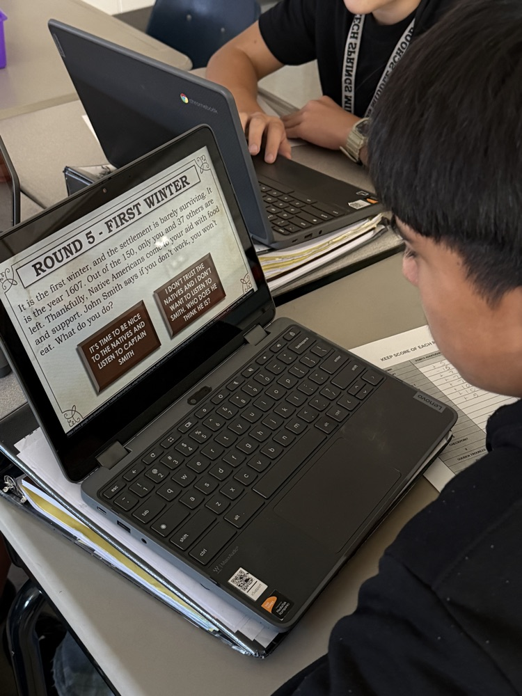 student working
