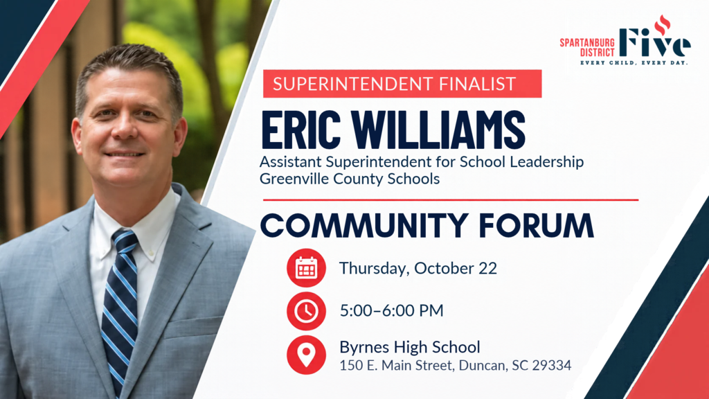 superintedent finalist Eric Williams Community Forum