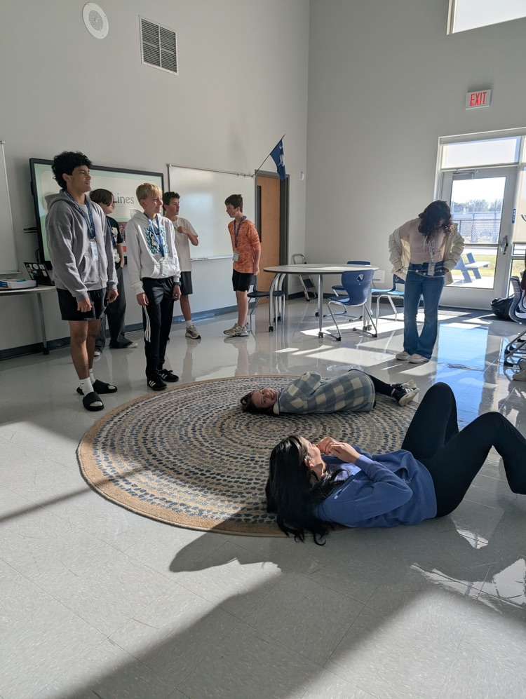 kids practicing drama skills