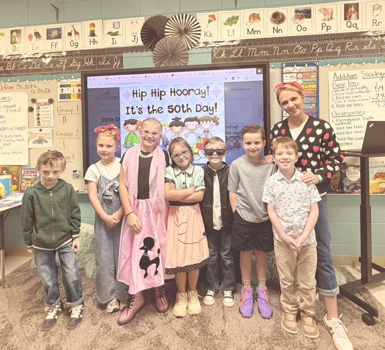 students in 1950’s outfits 