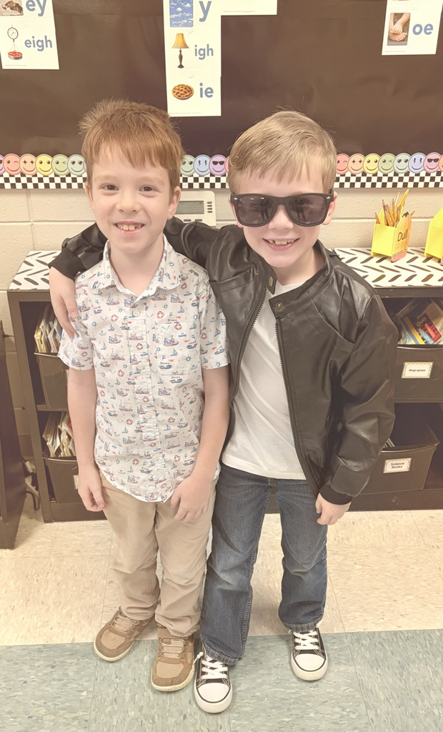 students in 1950’s outfits 