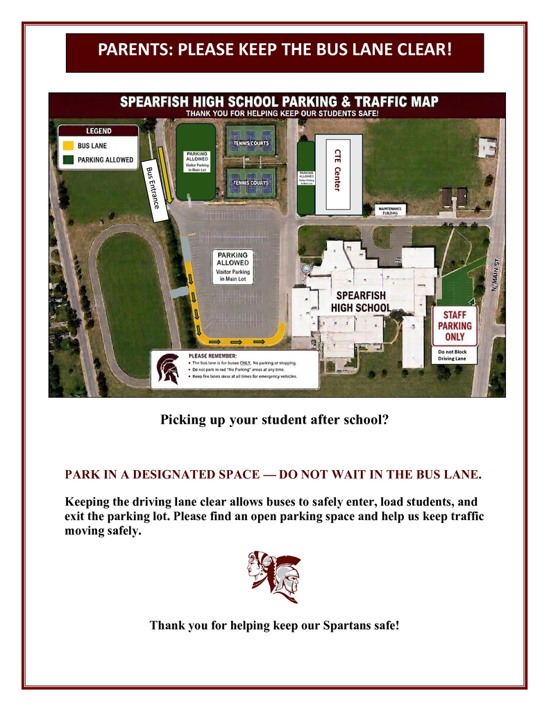 HS Parking & Traffic Map