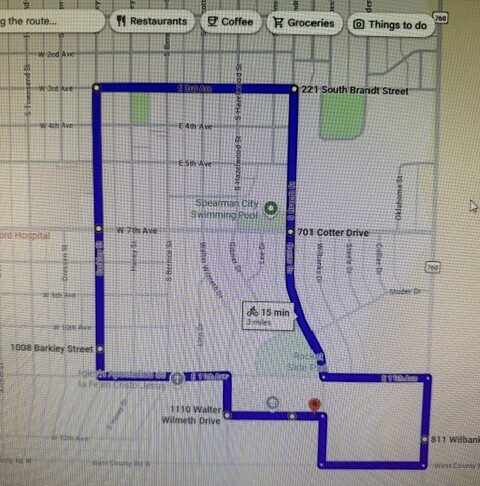3 MILE ROUTE