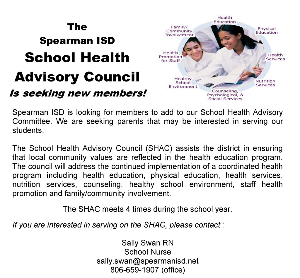 SHAC flyer information