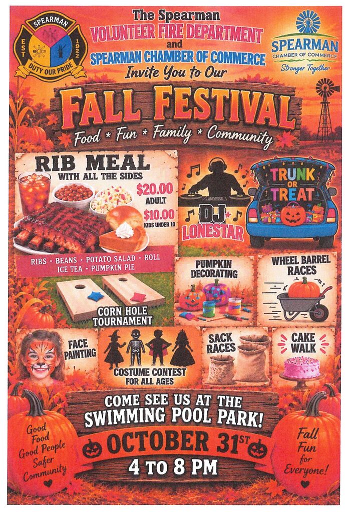 Fall Festival Swimming Pool Park Oct. 31 from 4-8pm