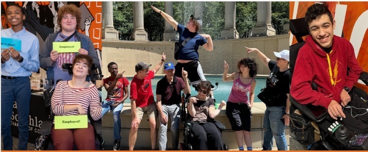Photo of students with disabilities doing activites