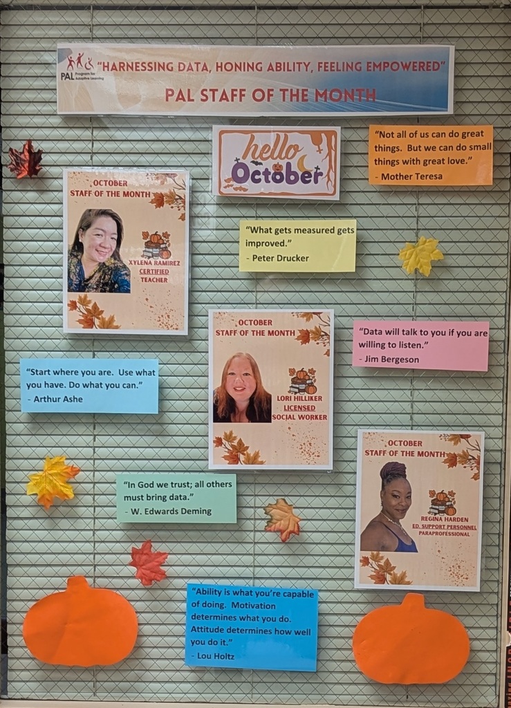 Program for Adaptive Learning Staff of the Month for October 2025