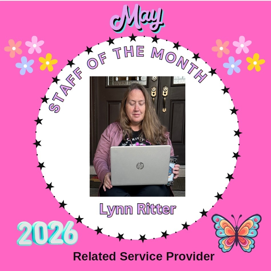 ELC Staff of the Month for May - Lynn Ritter