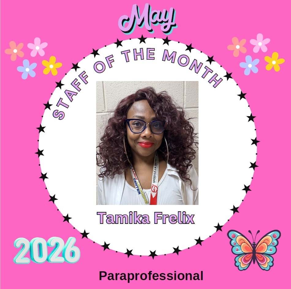 ELC Staff of the Month for May - Tamika Frelix