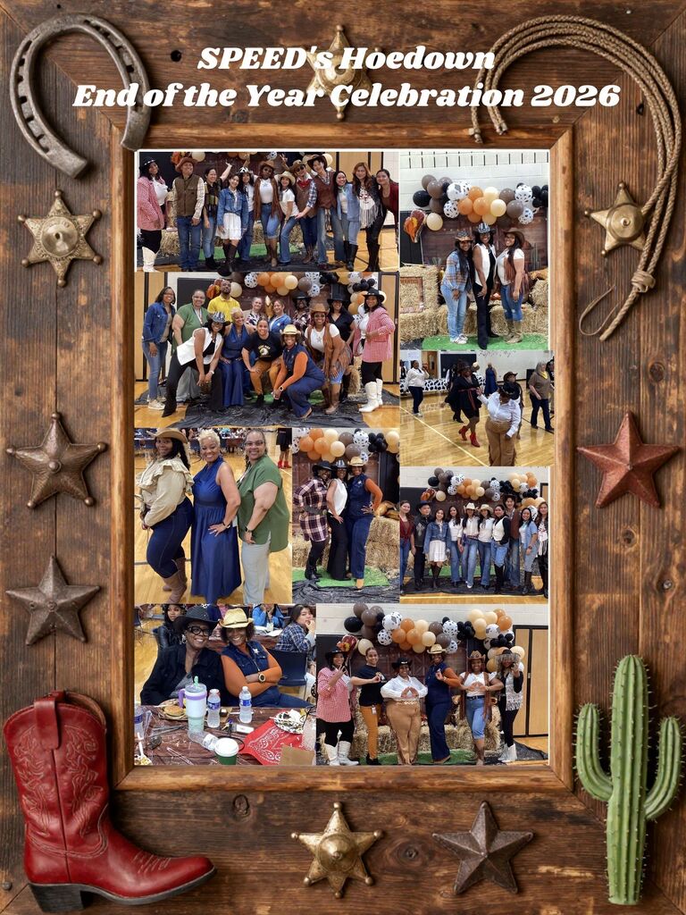 Collage of photos from SPEED's End of Year Celebration 2026