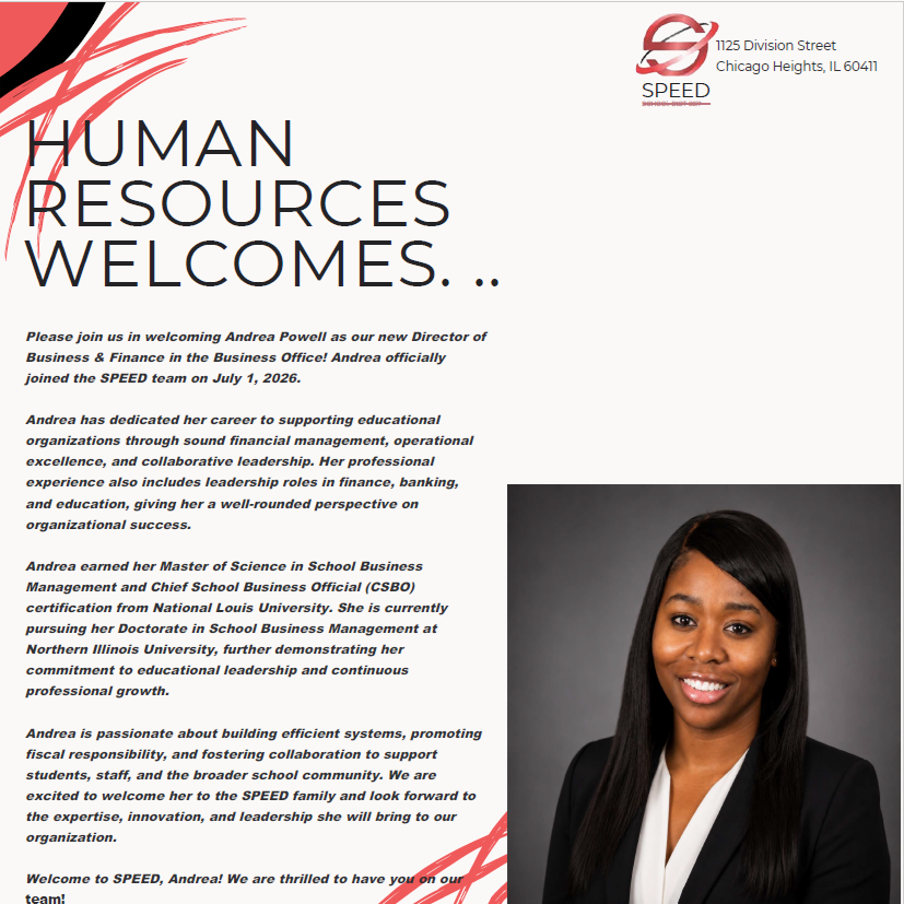 New Staff - Andrea Powell - Director of Business and Finance