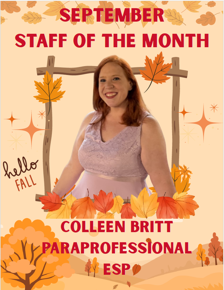 Coleen Britt, Program for Adaptive Learning Staff of the Month for September 2026