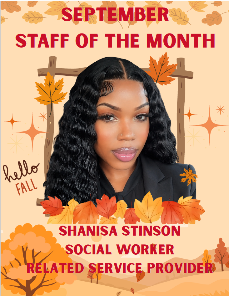 Shanisa Stinson, Program for Adaptive Learning Staff of the Month for September 2026